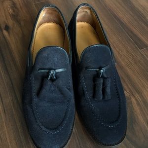 Navy slip on with tassels